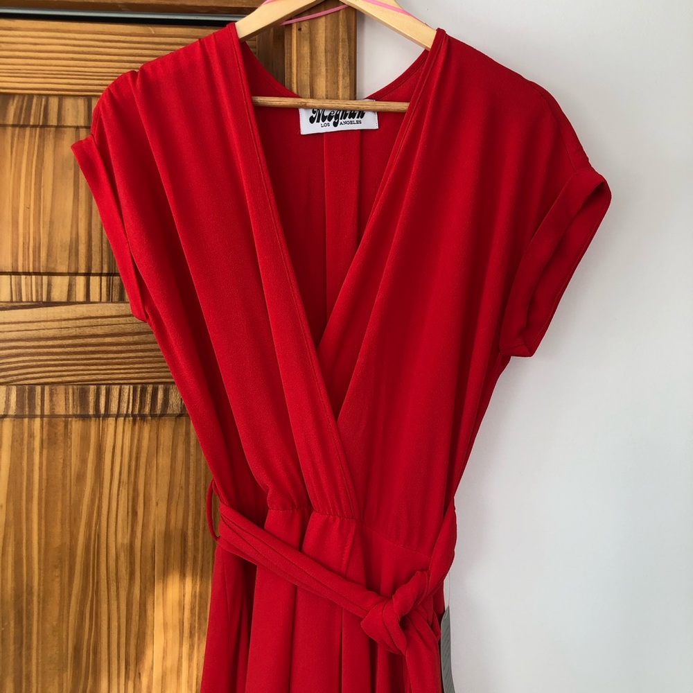 Meghan Los Angeles Red Dress